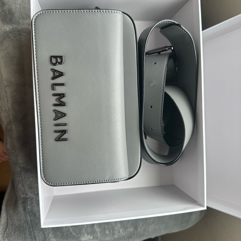 Balmain Gray Men's Bag/unisex